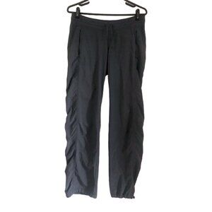 Athleta Womens Black Lightweight Jogger Pants Drawstring Ankles Size 2